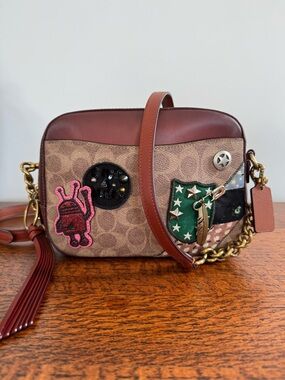 NWOT Coach X Keith Haring Camera Bag in Signature Patchwork Robot